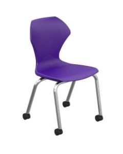 Marco Group Apex Apex Mobile Stack Chairs, Purple/Chrome, Pack Of 2