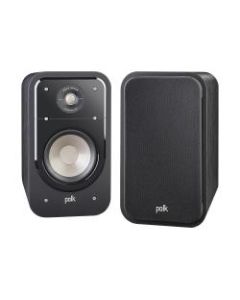 Polk Audio S20 American Hi-Fi Home Theater Bookshelf Speakers, Black, Pair, S20B