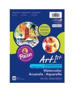 Art1st Watercolor Paper, 9in x 11in, Pack Of 50 Sheets