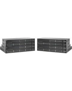 Cisco SF220-48P 48-Port 10/100 PoE Smart Plus Switch - 48 Ports - Manageable - 10/100Base-TX, 10/100/1000Base-T, 1000Base-X - 2 Layer Supported - 2 SFP Slots - Desktop, Rack-mountable - Lifetime Limited Warranty