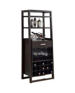 Monarch Specialties Christopher Home Bar, 60inH x 24inW x 15-3/4inD, Espresso