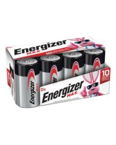 Energizer Max D Alkaline Batteries, Pack Of 8