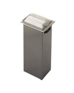 San Jamar In-Counter Full-Fold Napkin Dispenser, Silver/Clear