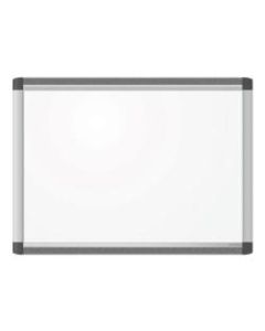 U Brands PINIT Magentic Dry-Erase Whiteboard, 18in x 24in, Aluminum Frame With Silver Finish