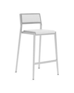 Zuo Modern Dolemite Counter Chairs, White/Gray, Pack Of 2 Chairs