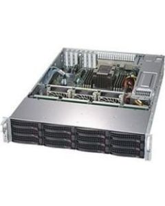 Supermicro SuperChassis CSE-826BE1C-R802LPB Server Case - Rack-mountable - Black - 2U - 12 x Bay - 800 W - Power Supply Installed - 12 x External 3.5in Bay