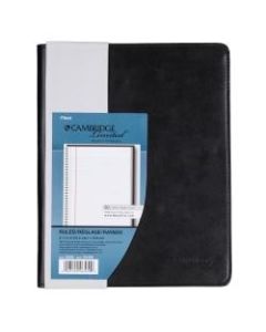 Cambridge 30% Recycled Refillable Business Notebook, 6 5/8in x 9 1/2in, 1 Subject, College Ruled, 48 Sheets (96 Pages), Black