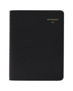 AT-A-GLANCE 4-Person Group Daily Appointment Book, 8in x 11in, Black, January To December 2022, 7082205
