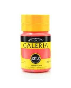 Winsor & Newton Galeria Flow Formula Acrylic Colors, 250 mL, Vermilion Hue, 682, Pack Of 2