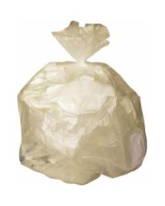 Medline High-Density Liners, Rolled, 16 Mic, 10 Gallons, 24in x 24in, Clear, 50 Liners Per Roll, Case Of 20 Rolls