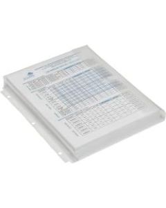 SKILCRAFT Three-Ring Expansion Clear File Jackets - Letter - 8 1/2in x 11in Sheet Size - 200 Sheet Capacity - 1 1/4in Expansion - Polypropylene - Clear - 3 / Pack