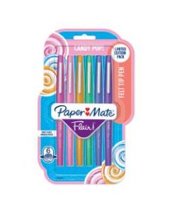Paper Mate Flair Candy Pop Felt-Tip Markers, 0.7 mm, Medium Point, Assorted Colors, Pack Of 6