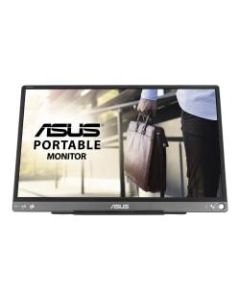 ASUS ZenScreen MB16ACE - LED monitor - 15.6in - portable - 1920 x 1080 Full HD (1080p) - IPS - 250 cd/m2 - 5 ms - USB - dark gray