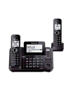 Panasonic Link2Cell 2-Line DECT 6.0 Cordless Phone With Digital Answering System, Black, KX-TG9552B