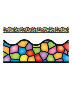 TREND Terrific Trimmers Borders, 2 1/4in x 39in, Stained Glass, Pack Of 12