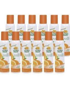 Citrus Magic Fresh Orange Scent Air Spray - Spray - 6 fl oz (0.2 quart) - Fresh Orange - 12 / Carton - Odor Neutralizer, Long Lasting