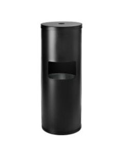 Alpine Stainless-Steel Gym Wet Wipe Dispenser With Built-In Trash Can, 7 Gallons, 36inH x 13inW x 13inW, Black