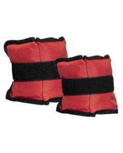 Mind Reader Adjustable Wrist And Ankle Weights, 3 Lb, 1inH x 12-3/4inW x 5-1/4inD, Red, Pack Of 2 Weights
