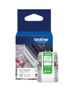 Brother Genuine CZ-1002 continuous length 1/2" (0.5in) 12 mm wide x 16.4 ft. (5 m) long label roll featuring ZINK Zero Ink technology - 1/2in Width - Zero Ink (ZINK) - Paper - 1 Each