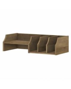 Bush Furniture Cabot Desktop Organizer With Shelves, Reclaimed Pine, Standard Delivery