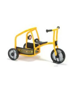 Winther Circleline Tricycle, School Bus, 24 1/16inH x 23 1/4inW x 39 13/16inD, Yellow/Black