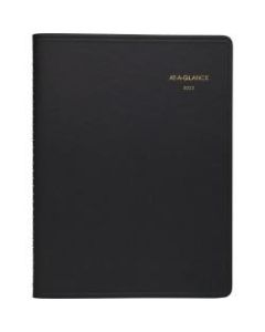 AT-A-GLANCE Open Scheduling Weekly Planner, 6-3/4in x 8-3/4in, Black, January To December 2022, 7085505