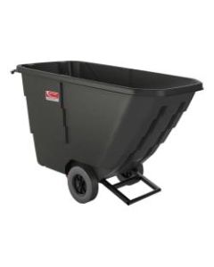 Suncast Commercial Tilt Truck, Light Duty, 0.5 Cu Yd., 34-7/8inH x 27-3/4inW x 59-1/8inD, Black