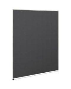 HON Verse Office Partition - 48in Width x 1.5in Depth x 60in Height - Metal - Graphite