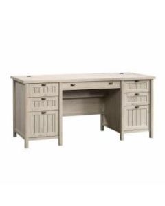 Sauder Costa Executive Desk, Chalked Chestnut