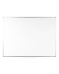 Bi silque Ayda Non-Magnetic Dry-Erase Whiteboard, 18in x 24in, Aluminum Frame With Silver Finish