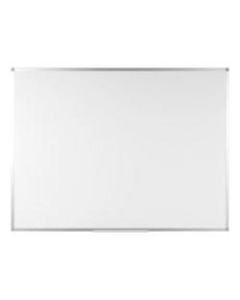 Bi silque Ayda Non-Magnetic Dry-Erase Whiteboard, 24in x 36in, Aluminum Frame With Silver Finish