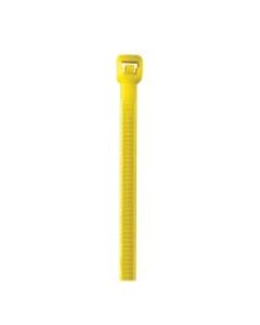 Office Depot Brand Colored Cable Ties, 40 Lb, 8in, Yellow, Case Of 1,000 Ties