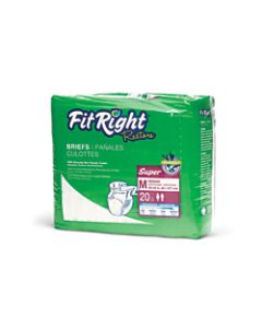 FitRight Restore Briefs, Medium, White, Bag Of 20