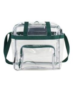 Eastsport Clear Stadium Tote Bag, 12inH x 12inW x 6inD, Green