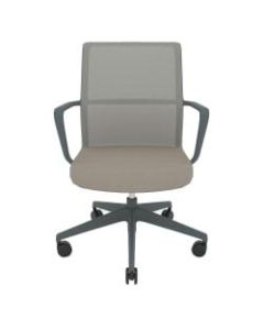 Allermuir Circo Ergonomic Mesh Mid-Back Executive Conference Chair, Gray/Pebble