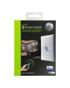 GE Z-Wave Plus In-Wall Smart Toggle Switch, White, 14292