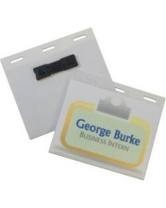 C-Line Magnetic Style 4x3 Name Badge Holder Kit - 20 / Box