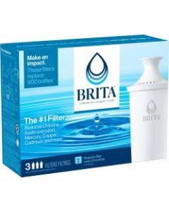 Brita Replacement Water Filter for Pitchers - Dispenser - Pitcher - 40 gal / 2 Month - 1008 / Bundle - Blue, White