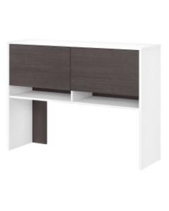 Bush Business Furniture Jamestown 49inW Hutch For 60inW Desk, Storm Gray/White, Standard Delivery