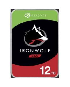 Seagate IronWolf ST12000VN0008 12 TB Hard Drive - 3.5in Internal - SATA (SATA/600) - Conventional Magnetic Recording (CMR) Method - 7200rpm - 3 Year Warranty