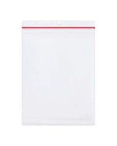 Office Depot Brand Industrial Zippered Job Ticket Holders, 8-1/2in x 11in, 25 Sheet Capacity, Clear, Case Of 15 Holders