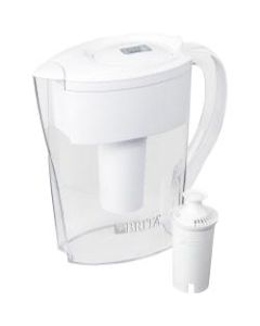 Brita Space Saver Water Filter Pitcher - Pitcher - 40 gal / 2 Month - 6 Cups Pitcher Capacity - 152 / Pallet - White