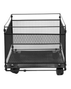 Mind Reader Portable File Organizer, 11-7/16inH x 13inW x 15-1/4inD, Black