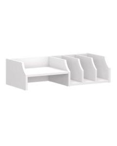 Bush Furniture Key West Desktop Organizer, Pure White Oak, Standard Delivery