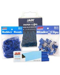 JAM Paper 4-Piece Desk Supply Kit, Blue