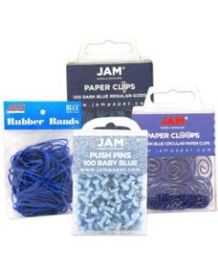 JAM Paper 4-Piece Office Set, Blue