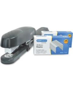 Rapesco 790 Long Arm Stapler with Staples Set - 50 Sheets Capacity - 26/8mm, 24/8mm, 26/6mm, 24/6mm Staple Size