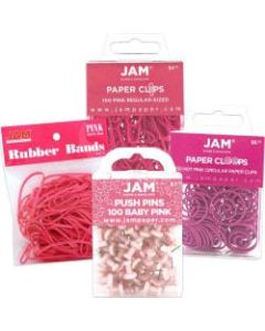 JAM Paper 4-Piece Office Set, Pink