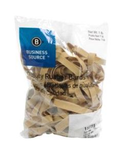 Business Source Quality Rubber Bands - Size: #84 - 3.5in Length x 0.5in Width - Sustainable - 150 / Pack - Rubber - Crepe