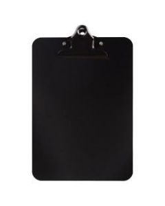 JAM Paper Aluminum Mini Clipboard, 9in x 6in, Black